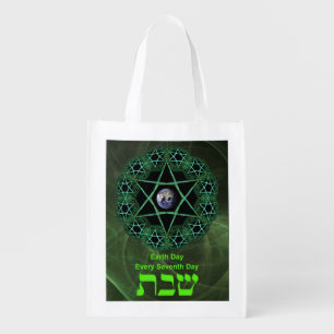 Shabbat - Earth Day Reusable Grocery Bag