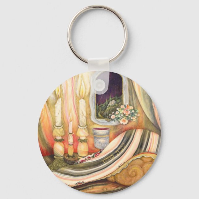 Shabbat Keychain (Front)