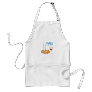 Shabbat Shalom Adult Apron