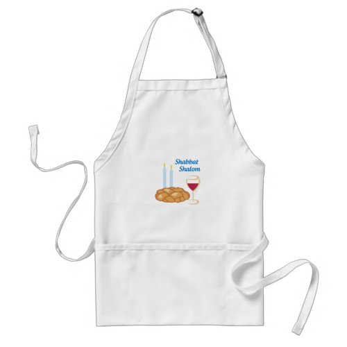 Shabbat Shalom Adult Apron