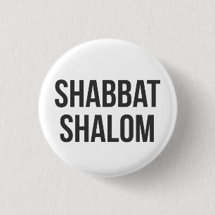 Shabbat Shalom Button