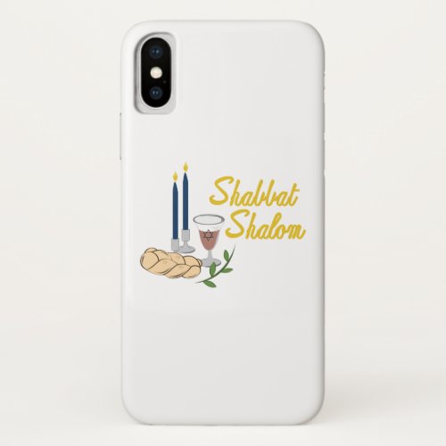 Shabbat Shalom iPhone X Case