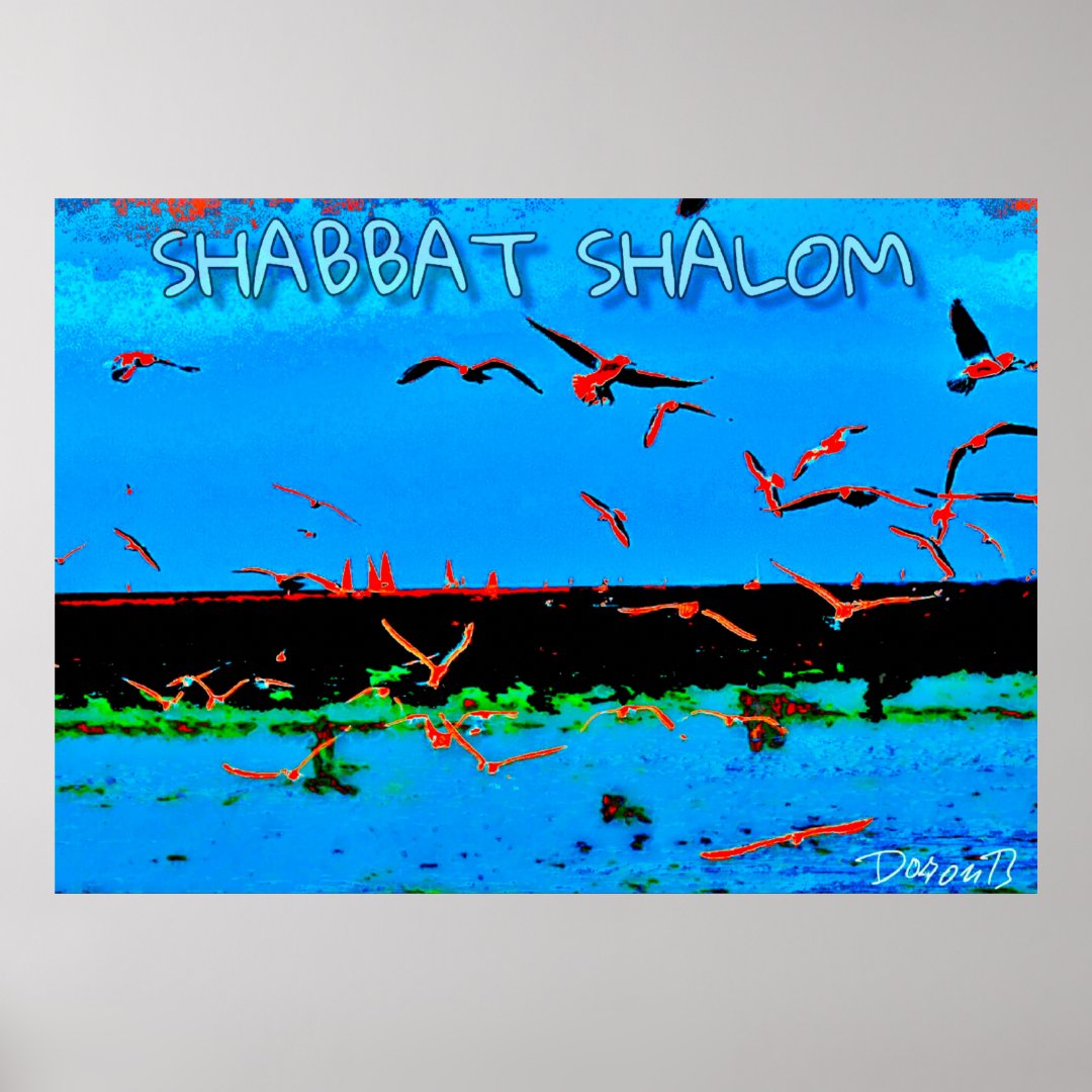 Shabbat Shalom Poster | Zazzle