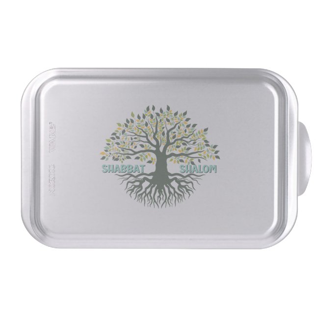 Shabbat Shalom Tree of Life Challah Cake Pan (Front)
