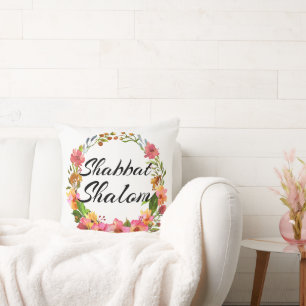"Shabbat Shalome" Throw Pillow