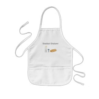Shabbat Sketch Kids' Apron