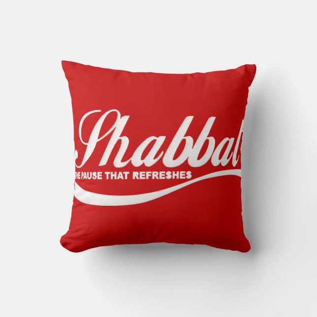 Shabbat Throw Pillow (Front)