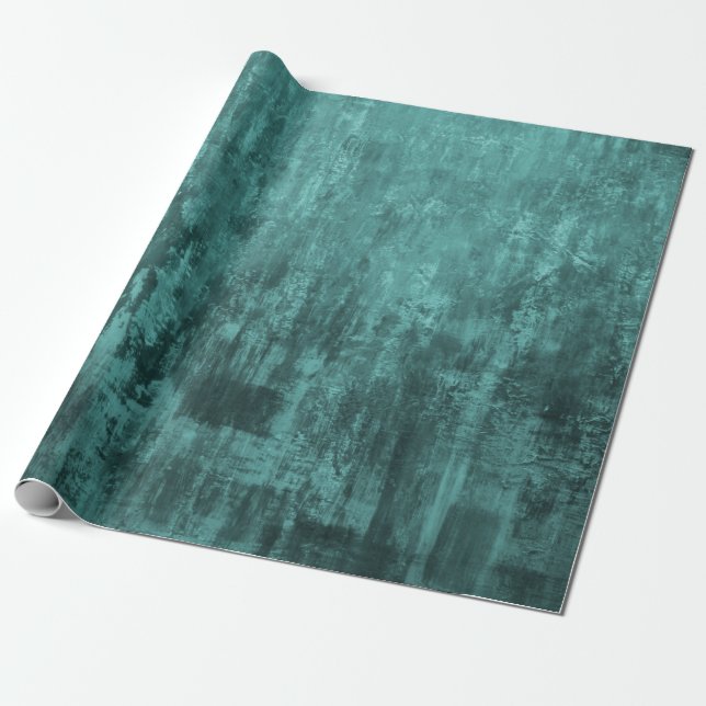 Shabby background, turquoise color, grunge, loft,  wrapping paper (Unrolled)
