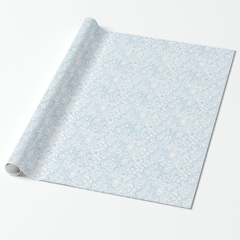 Shabby Blue French Toile Wrapping Paper by LorrainesOoLaLa at Zazzle