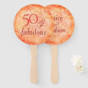 Shabby Chic 50 and fabulous Rose Floral Hand Fan