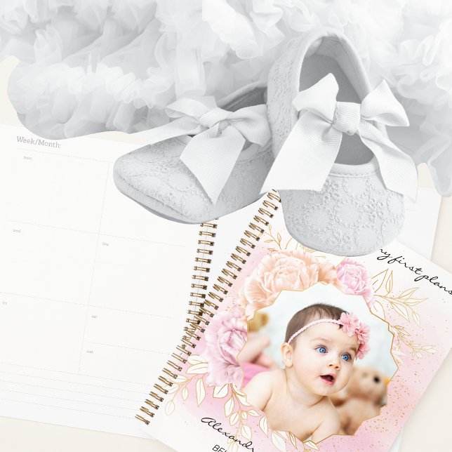 Shabby Chic Baby Girl First Year Scrapbook Album Planner (Creator Uploaded)