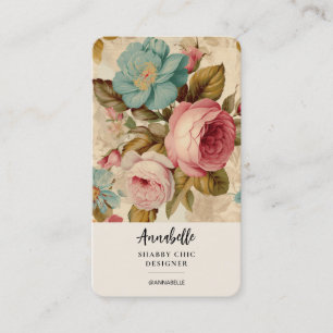 Shabby Chic Blooms Feminine Business Card