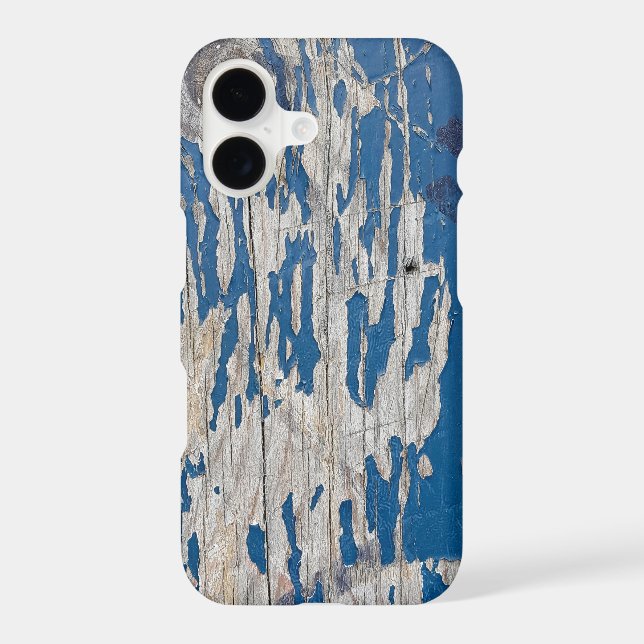 Shabby Chic Blue Paint Texture Case-Mate iPhone Case (Back)