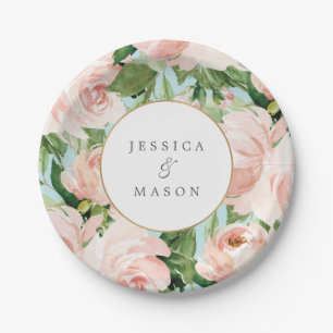 Shabby Chic Bridal Shower Paper Plate