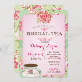 Shabby Chic Bridal Shower Tea Invitation (Front/Back)