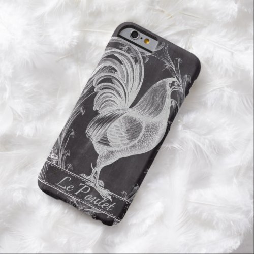 shabby chic chalkboard  vintage french rooster barely there iPhone 6 case