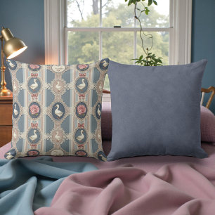 Shabby Chic Classic Geese Goose Double Sided Throw Pillow