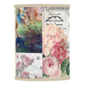 Shabby chic collage,country victorian,decoupage, b lamp shade (Back)