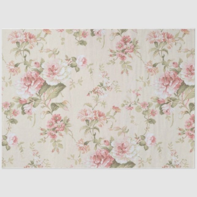 Shabby Chic Collage Series Design 15 Tissue Paper (Front)