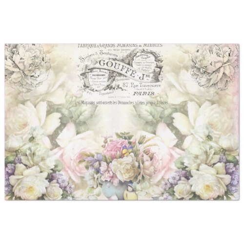 Shabby Chic Collage Series Design 3 Tissue Paper