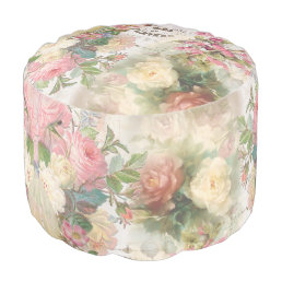 Shabby Chic Collage Series Design 5  Pouf