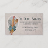 shabby chic cooking baking utensils business card (Front)