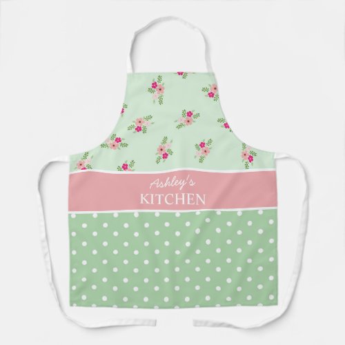 Shabby Chic Country Floral Apron