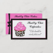 Shabby Chic Cupcake Business Cards (Front/Back)