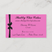 Shabby Chic Cupcake Business Cards (Back)