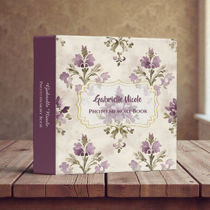 Shabby Chic Custom Baby Photos 3 Ring Binder