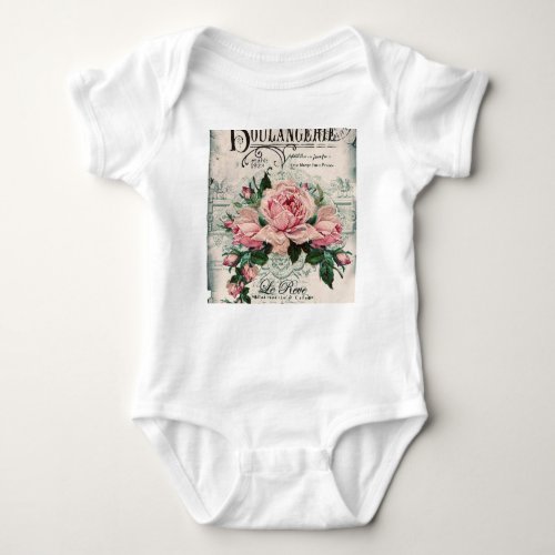 shabby chic decoupage victorian french chic pa baby bodysuit