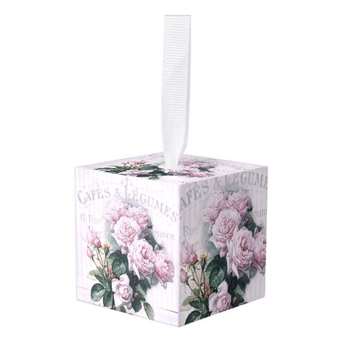 shabby chic decoupage victorian french chic pa cube ornament
