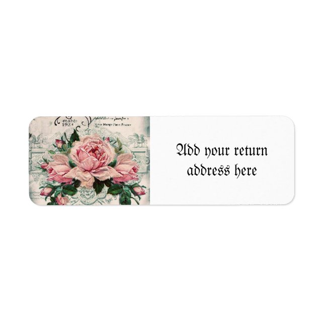 shabby chic, decoupage, victorian, french chic, pa label (Front)