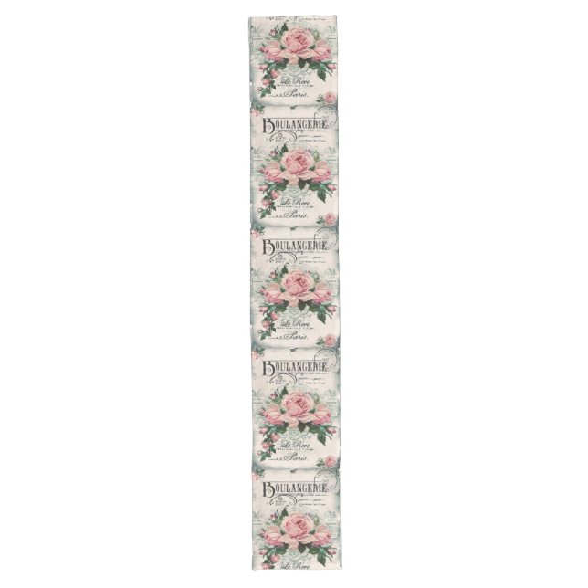 shabby chic, decoupage, victorian, french chic, pa long table runner (Front)
