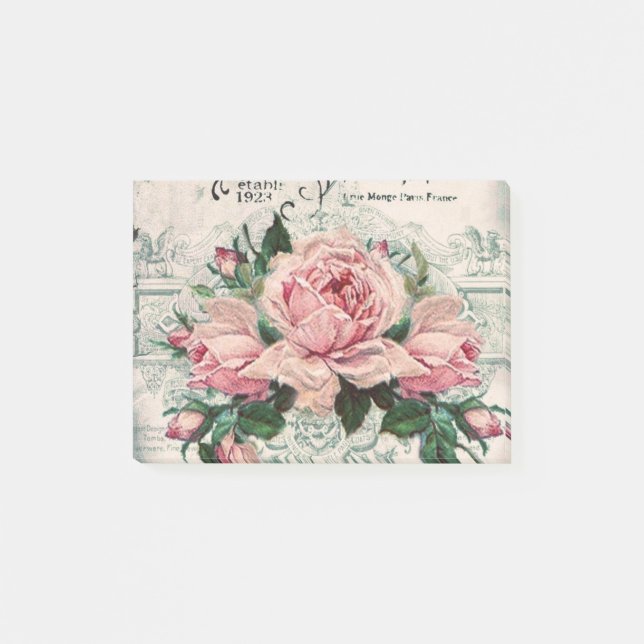 shabby chic, decoupage, victorian, french chic, pa post-it notes (Front)