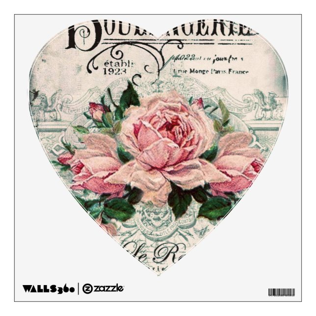 shabby chic, decoupage, victorian, french chic, pa wall decal (Front)