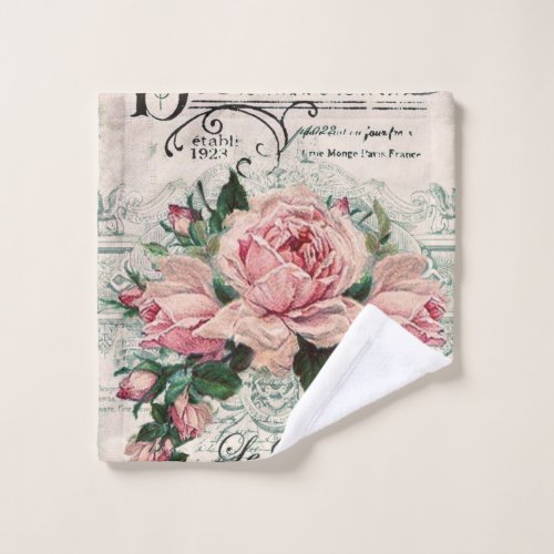 shabby chic decoupage victorian french chic pa wash cloth