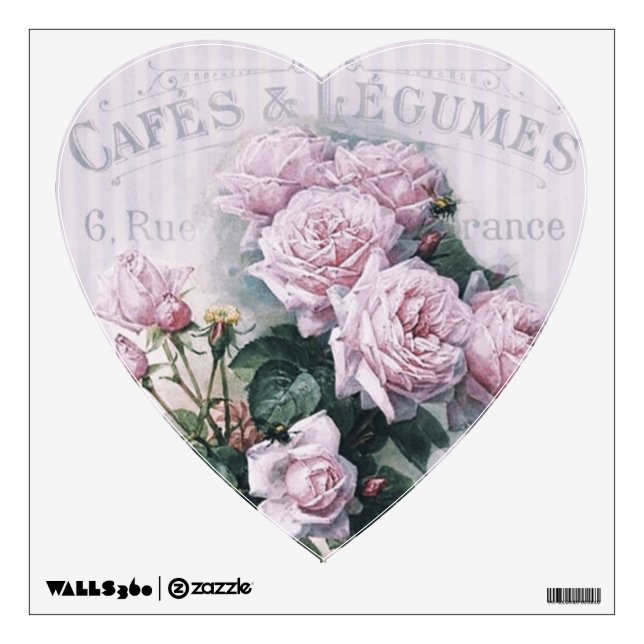 Shabby chic,decoupage,victorian,french chic, Paris Wall Decal (Front)