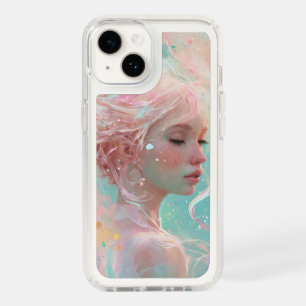 Shabby chic dreamy glowums pastel woodland freckle speck iPhone 14 case