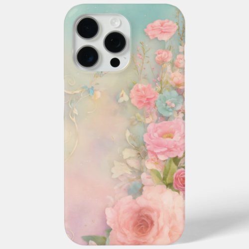 shabby chic dreamy mist pastel junk journals _Crea iPhone 15 Pro Max Case