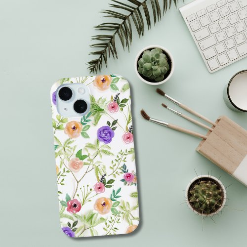 Shabby Chic Floral iPhone 15 Case
