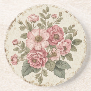 Shabby Chic Floral Coaster