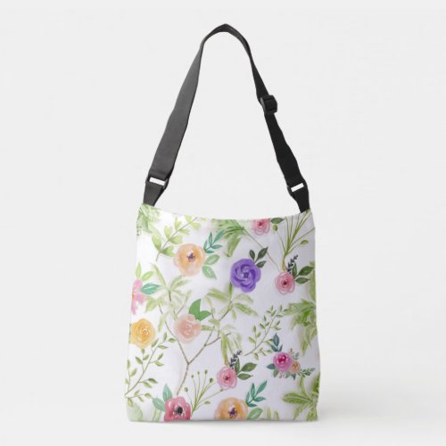 Shabby Chic Floral Crossbody Bag