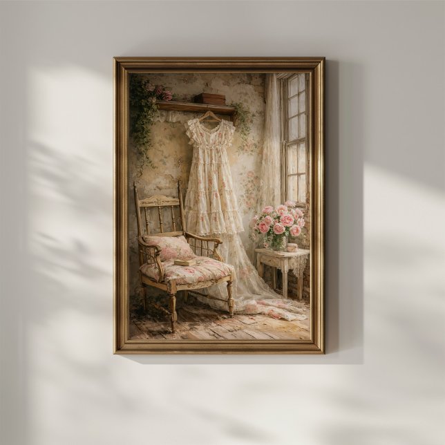 Shabby Chic Floral Dress Poster (Creator Uploaded)