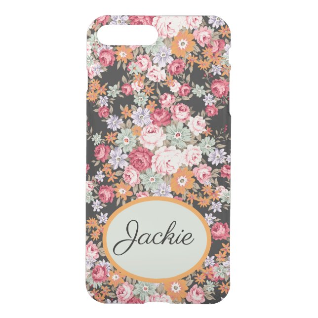 Shabby chic floral phone cover (Back)