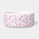 shabby chic floral, pink pattern,pale roses,white, bowl<br><div class="desc">shabby chic floral,  pink pattern, pale roses, white, vintage, victorian, cute, girly</div>
