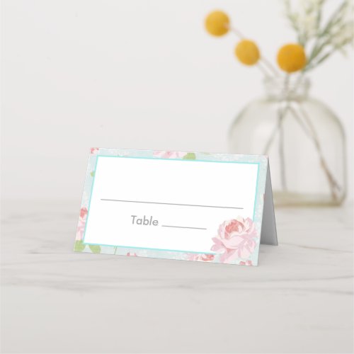 Shabby Chic Floral Place Cards