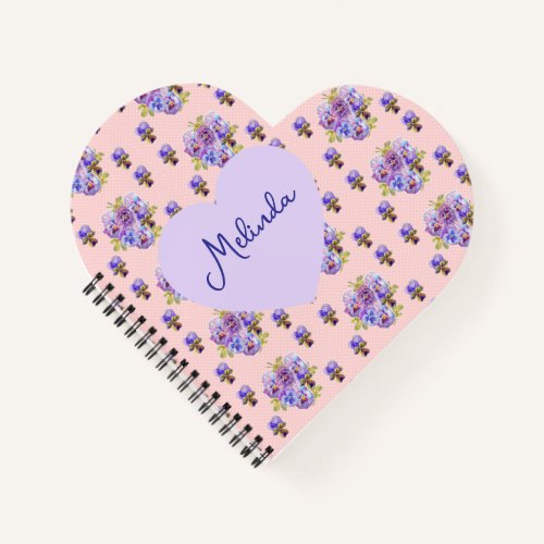 Shabby Chic Floral Polka Dot Pastel Womans Name