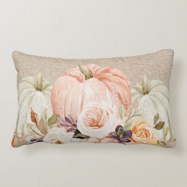 pumpkin lumbar pillow