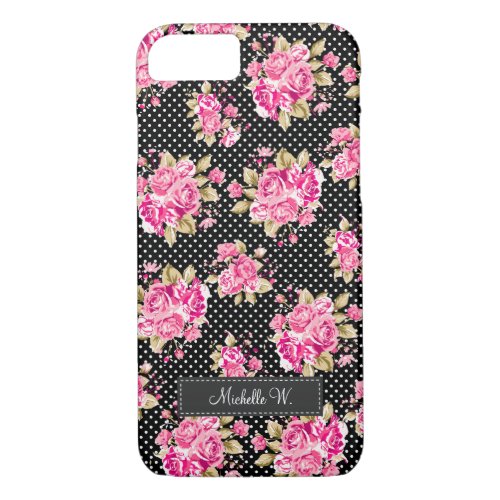 Shabby Chic Floral Roses iPhone 87 Case